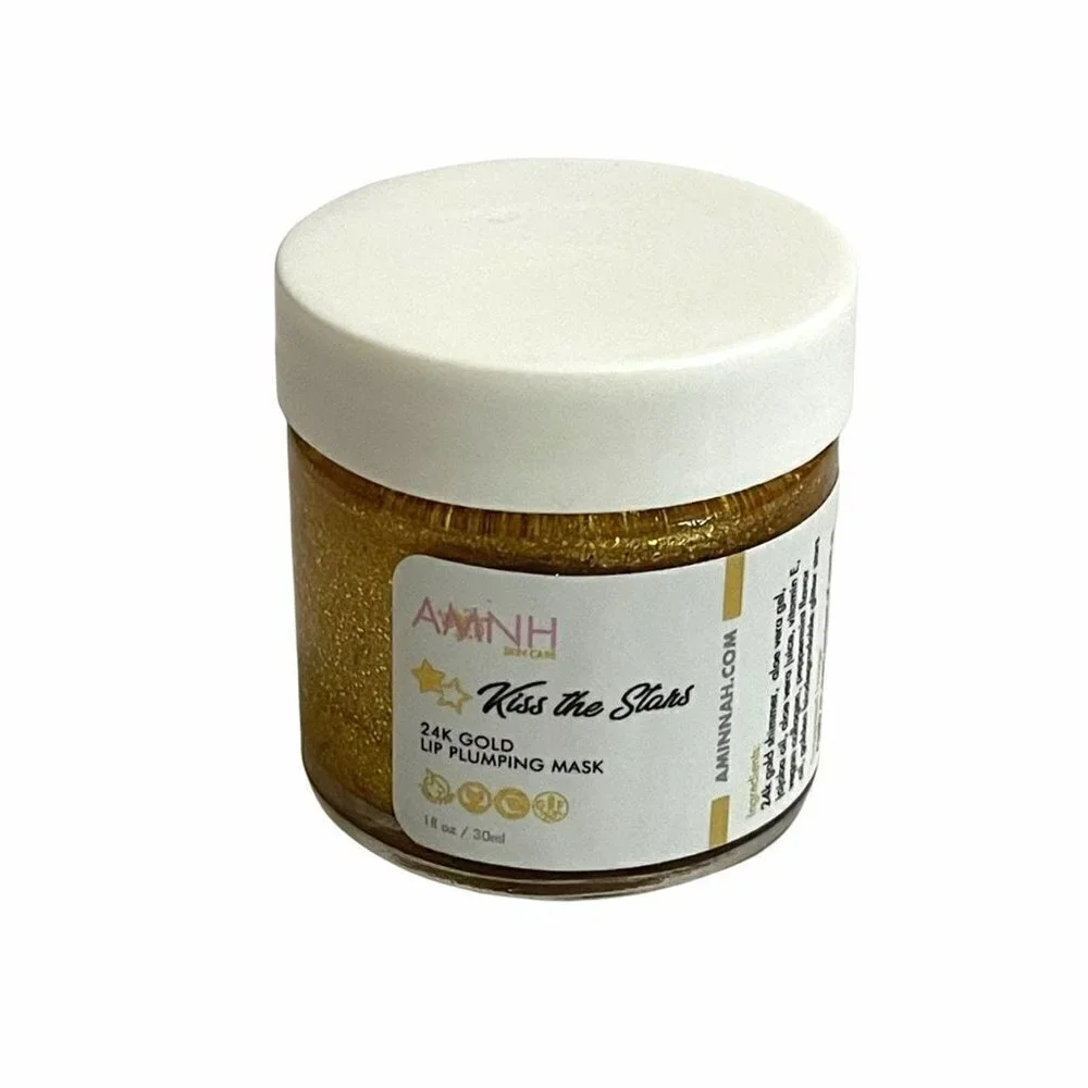 AMNH Skincare New Kiss The Stars 24K Gold Glitter Lip Plumping Mask 30ml